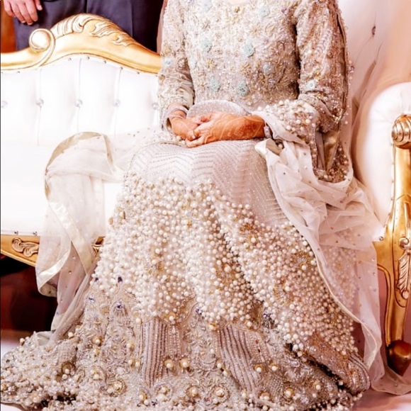 Bridal maxi with pearl work 😍 - Picture 1 of 2